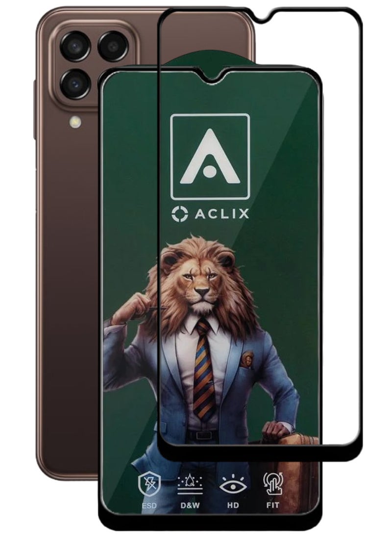 ACLIX Antistatic ESD Dustproof Premium Quality High Definition Tempered Glass Screen Protector Designed For Samsung Galaxy M33 - Image 1