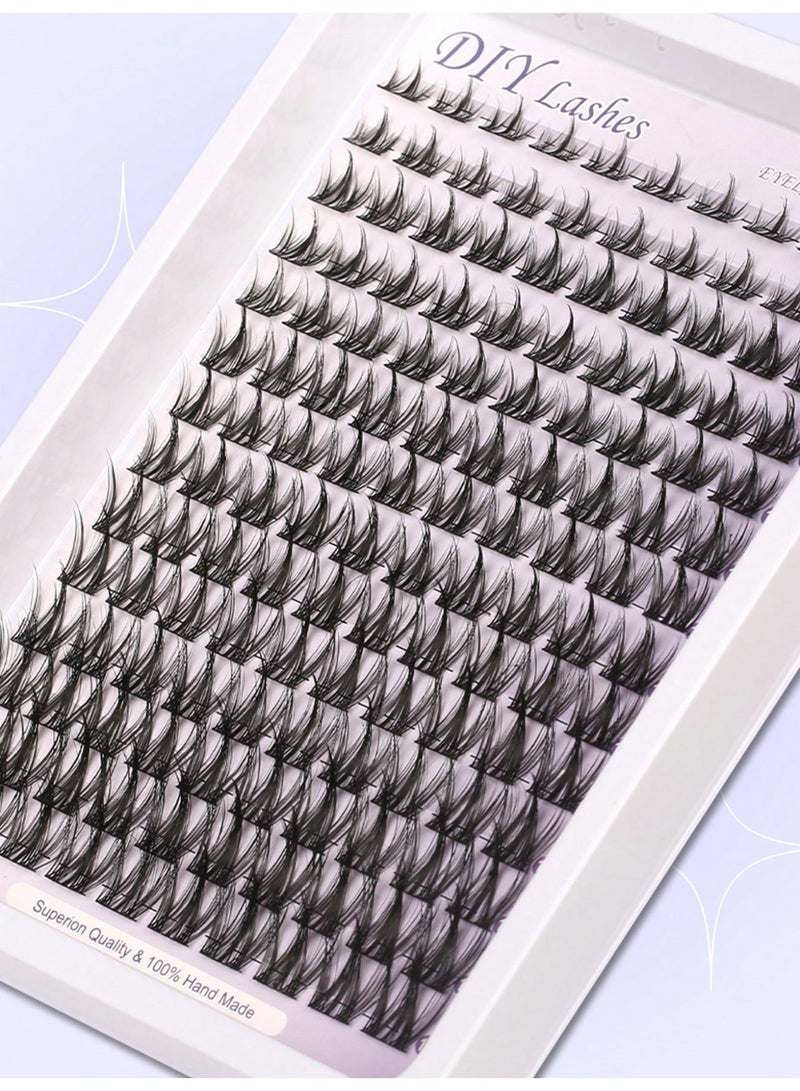 الكنز 100 قطعة رموش كتل شعر مينك، 0.05 مم بشريط شفاف ذاتية اللصق بدون غراء، رموش 5D كثيفة طبيعية خفيفة قابلة لإعادة الاستخدام للمبتدئات، ما تحسين فيها أبدًا شريط غير مرئي أسود - Image 5