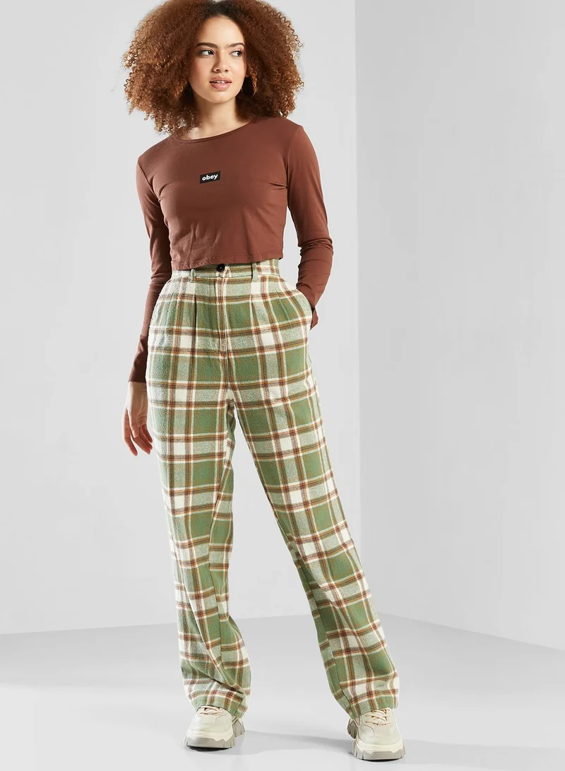 OBEY Tag Cropped Top
