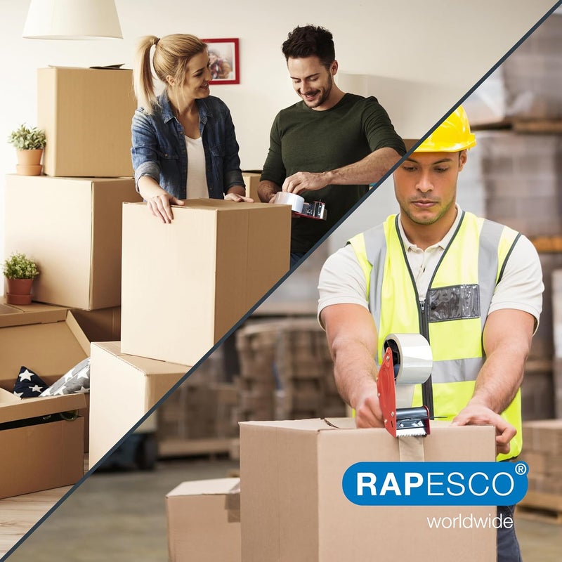 رابيسكو Rapesco 1751 شريط تغليف قوي 50 مم × 60 م، شفاف، عبوة من 3 - Image 4