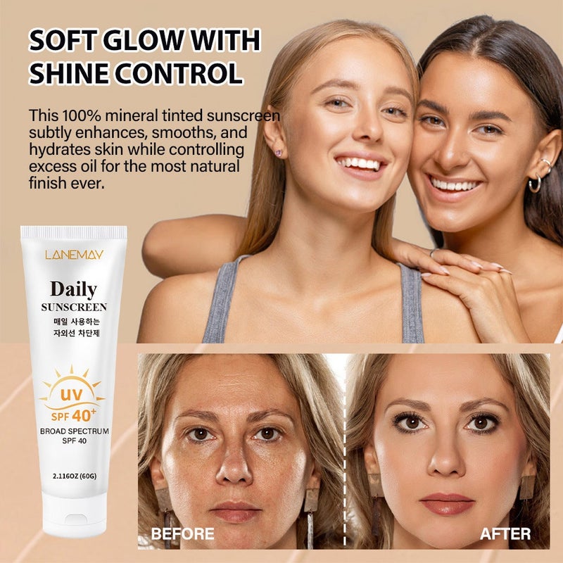 LANEMAY Daily Protective Cream SPF40+ 60g - All-Spectrum Gentle  Sunscreen - Image 4