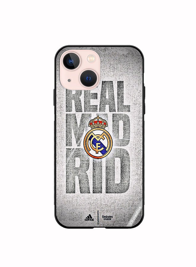 VR CREATIVE غطاء حماية لجهاز آبل آيفون 14 بلس بتصميم شعار ريال مدريد متعدد الألوان - Image 1