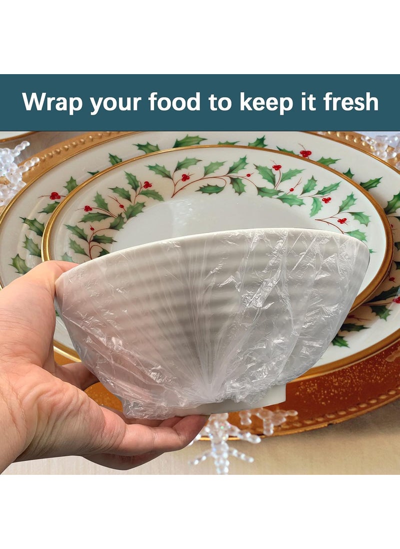 PURCHASE PLUSE PURCHASE PLUSE Freshkeeping Bags Food Storage Bags Pack of 100 Elastic Food Storage Bags Sealing Bags Food Cover Reusable Covers Waterproof Shower Cap Food Cover  - Image 5