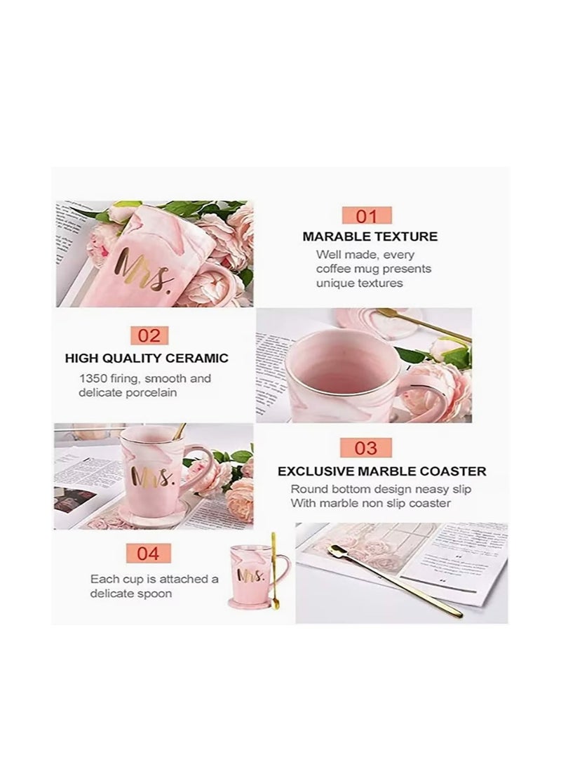 dreamons link - Dreamons Link Mr And Mrs Coffee Mug Set and With 1 Set of Spoons. - Image 1