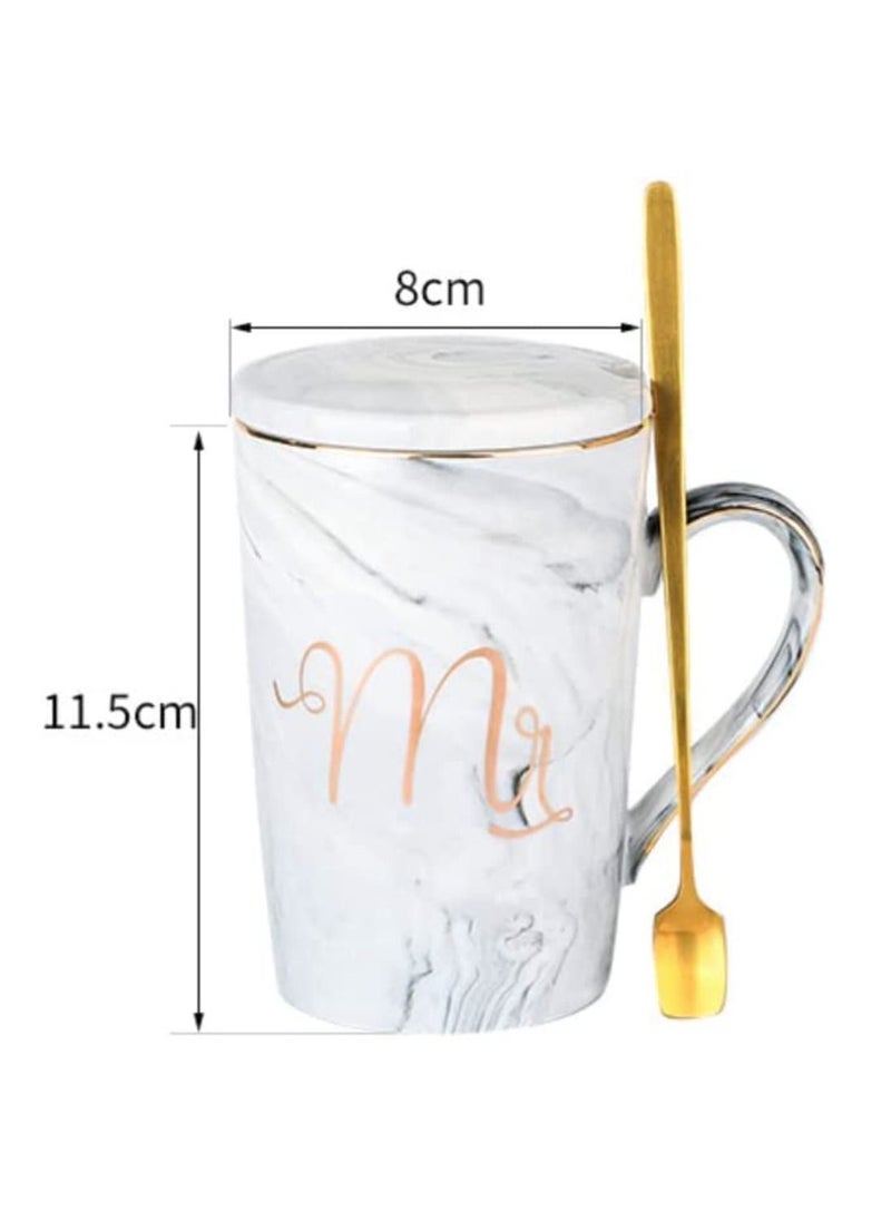 dreamons link - Dreamons Link Mr And Mrs Coffee Mug Set and With 1 Set of Spoons. - Image 1