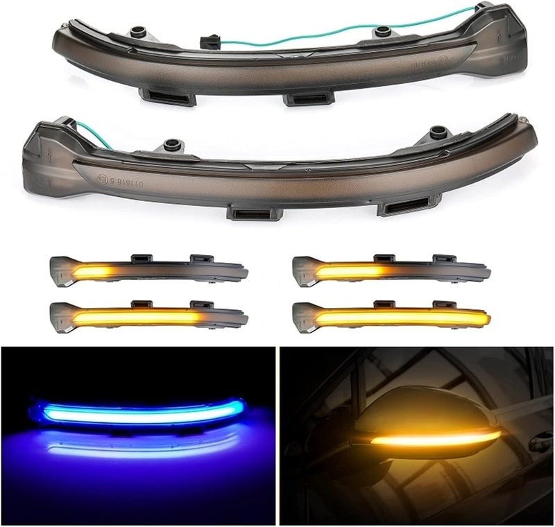 QASULER Dynamic Blinker Turn Signal Lights for Volkswagen - Image 4