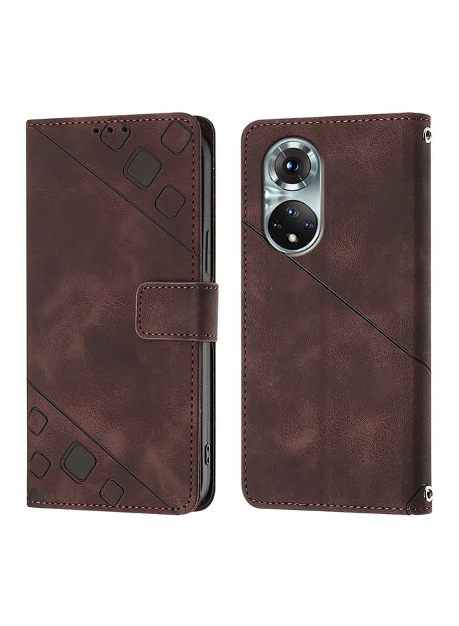 S-TOP Case For Huawei Nova 9 Pro Skin Feel Embossed Leather Phone Case - Image 2