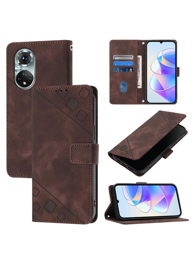 S-TOP Case For Huawei Nova 9 Pro Skin Feel Embossed Leather Phone Case - Image 1