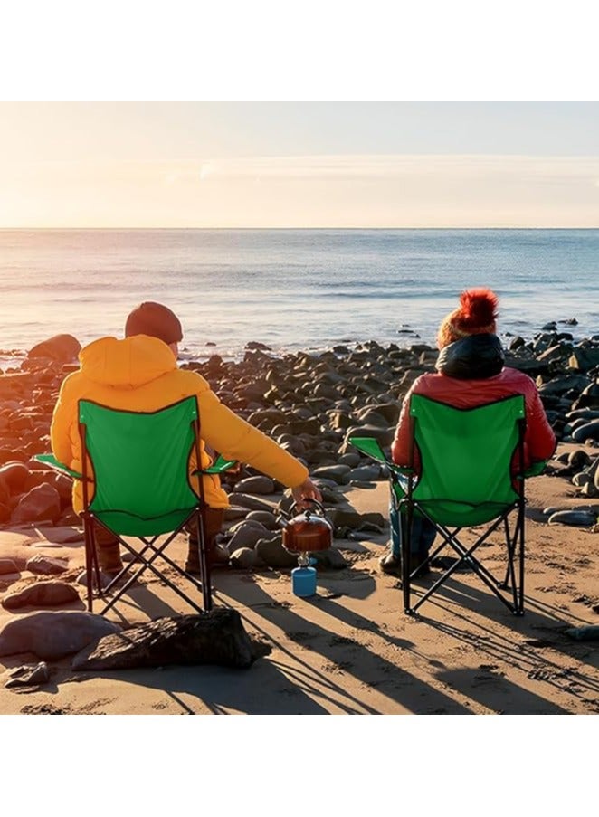 كرسي تخييم من زوبر - كرسي محمول قابل للطي مع حامل اكواب صغير وخفيف الوزن للحديقة وغيرها من الاستخدامات الخارجية في المناسبات مثالي لرحلات الكارافان والشواء والشاطئ والنزهات والسفر - Image 5