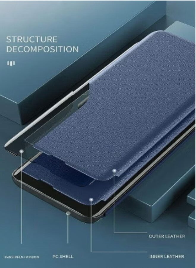 Premium smart view flip cover with folding bracket For Iphone 11 pro max - Image 4