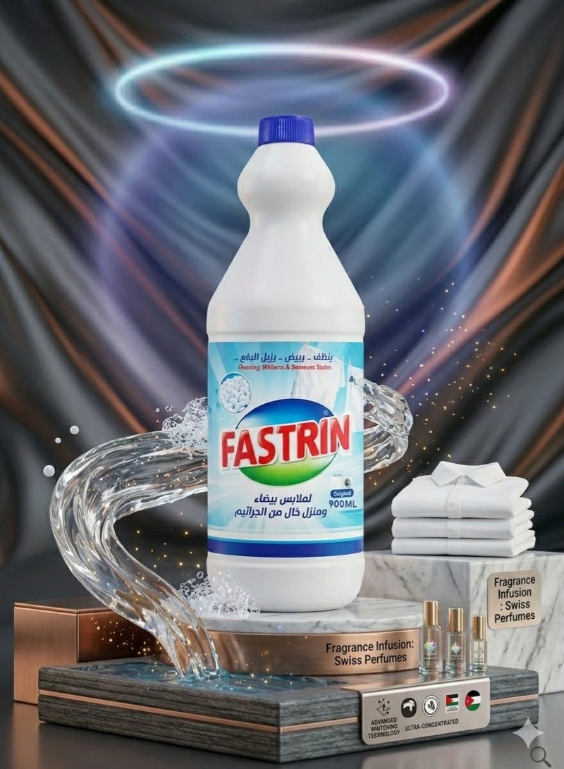 Fastrin Whitening & Stain Removal Liquid 900ML Pack of 3 | Powerful Fabric Whitener & Tough Stain Remover | Brightens Clothes & Removes Stains UAE - Image 2
