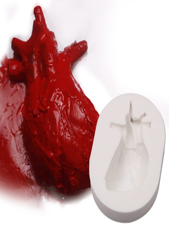 Xcake Lcook Human Organs Silicone Molds 8 Pcs for Halloween, Heart Brain Liver Intestinal Stomach Chocolate Fondant Molds for Cake Decoration Pudding Jelly Candy Dessert - Image 5