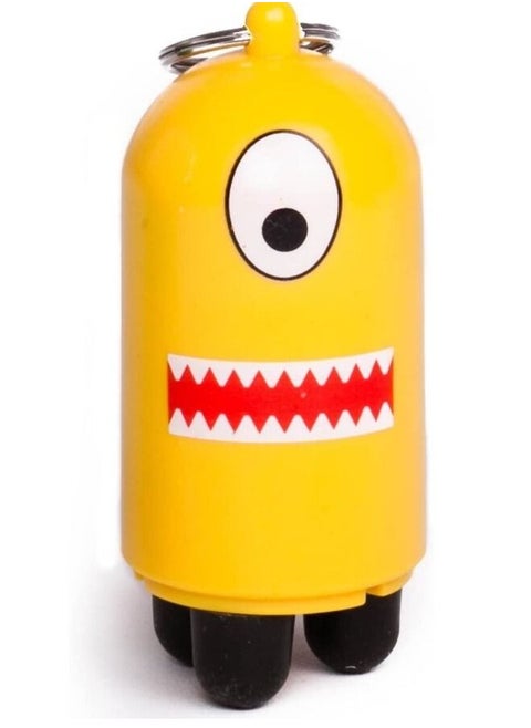 Cartoon Mini Tabletop Adjustable Keychain Tripod for Digital Camera - Yellow