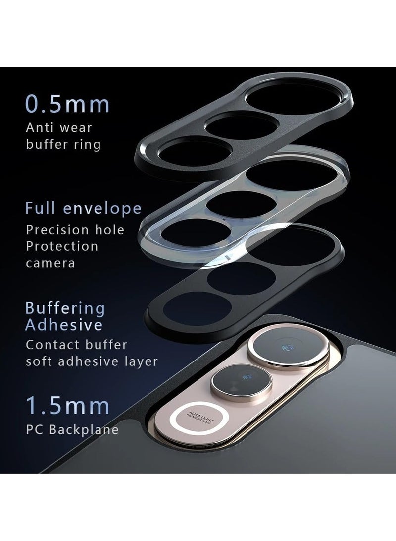 Case Compatible VIVO V50 Lite 5G Case, Ultra-thin Ultra-light Flexible Silicone Frame + Transparent Acrylic Back Shell  - Image 2