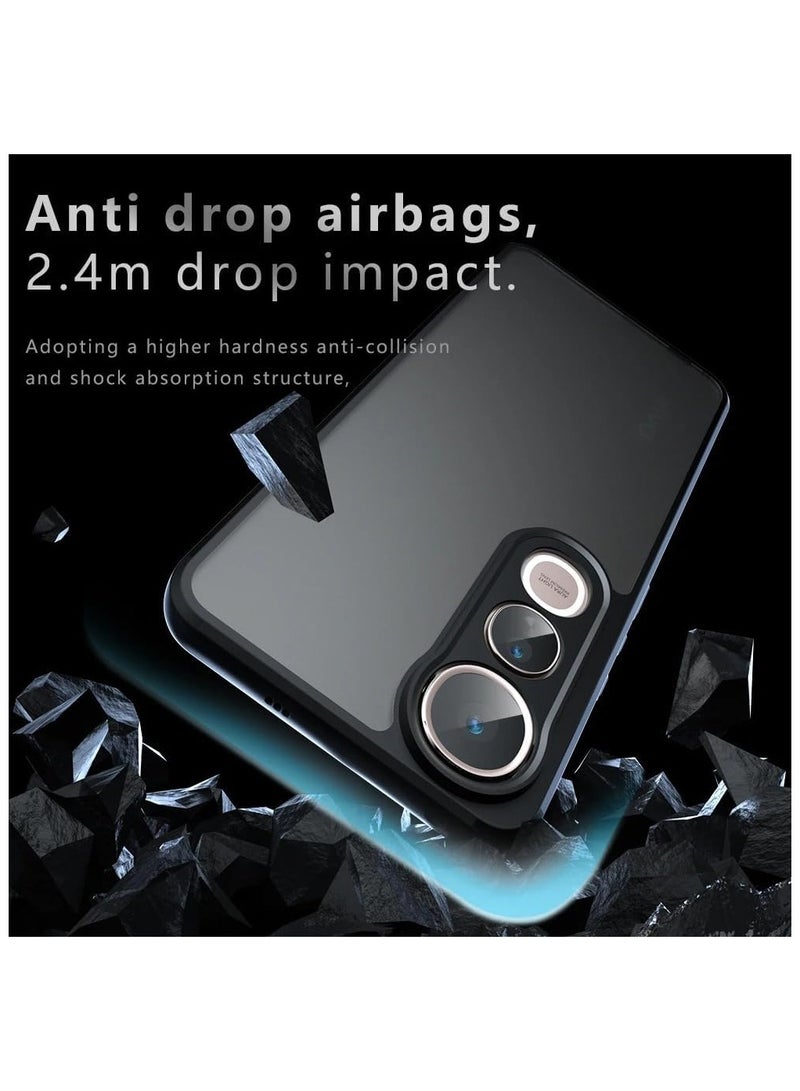 Case Compatible VIVO V50 Lite 5G Case, Ultra-thin Ultra-light Flexible Silicone Frame + Transparent Acrylic Back Shell  - Image 5