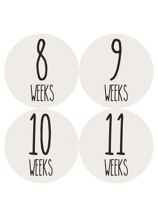 Months In Motion Pregnancy Growth Stickers | Week to Week Pregnant Expecting Photo Prop | Maternity Keepsake | Baby Bump | Weekly Stickers Photo (Set of 36) - Image 1
