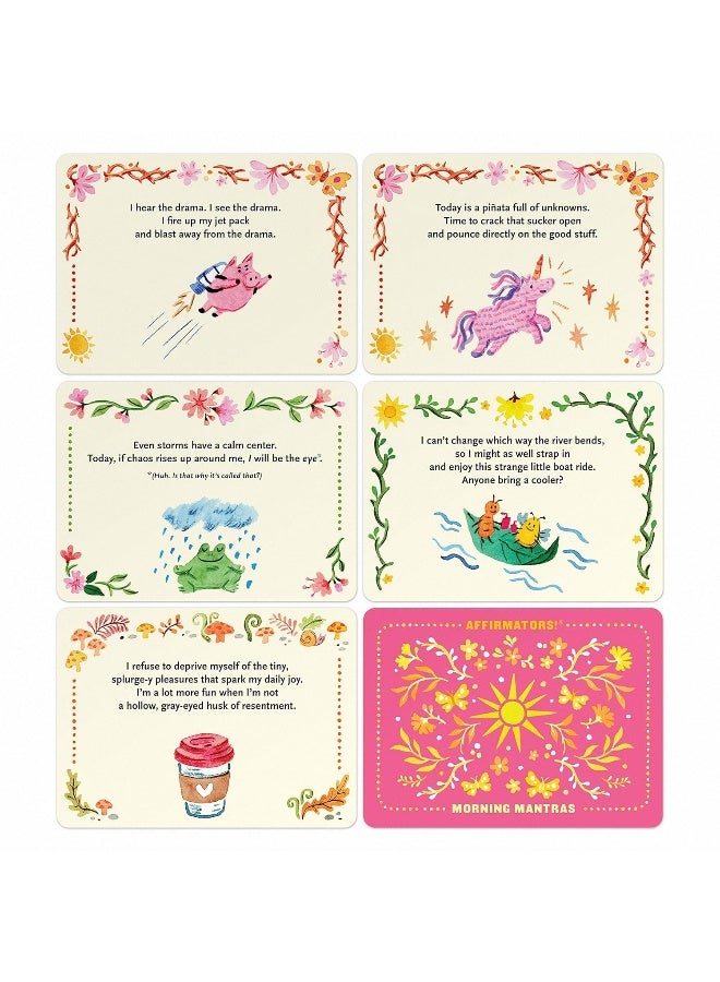 Knock Knock Affirmators! Mantras (Morning) Card Deck  - Image 3