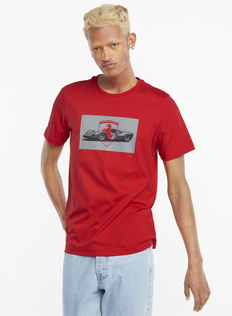 PUMA Scuderia Ferrari Race Graphic Mens Shortsleeve T-shirt 2  - Image 1