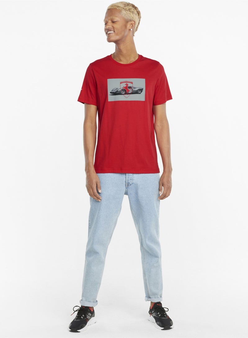 PUMA Scuderia Ferrari Race Graphic Mens Shortsleeve T-shirt 2  - Image 3