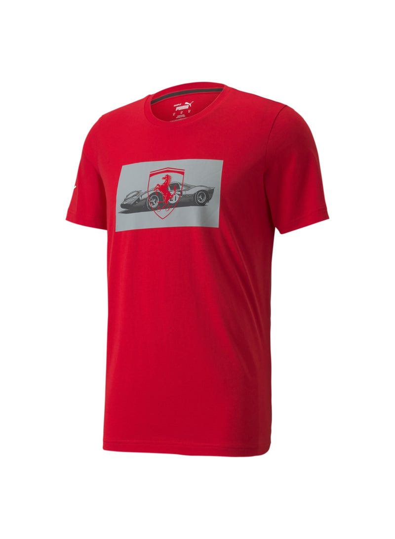PUMA Scuderia Ferrari Race Graphic Mens Shortsleeve T-shirt 2  - Image 4