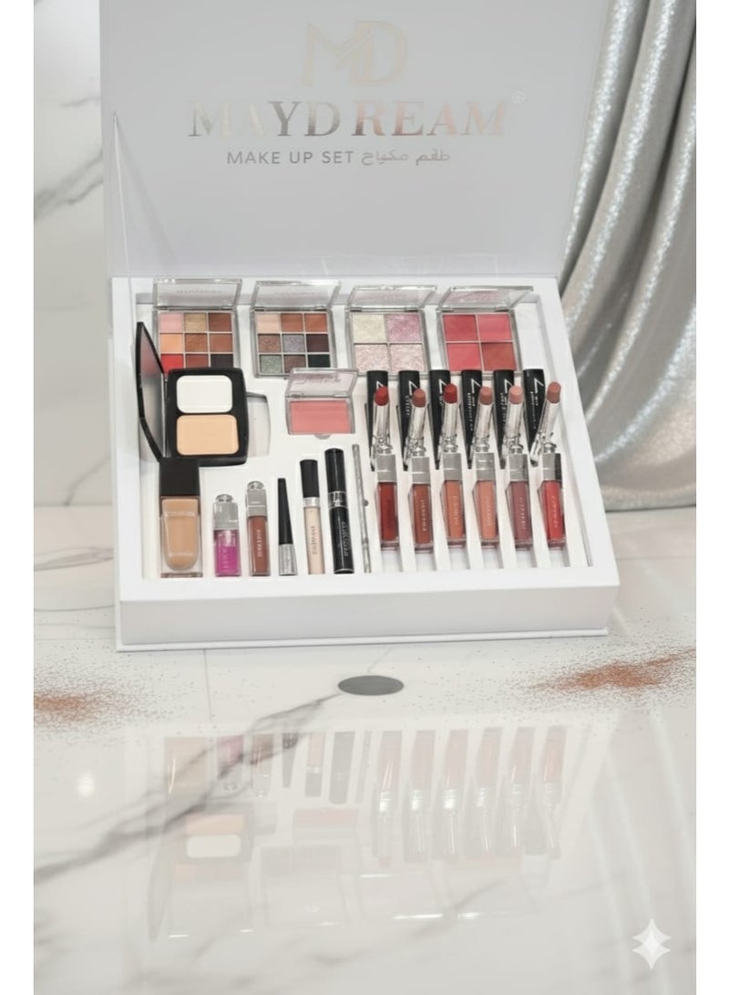 MAYDREAM luxury 24-piece makeup kit for a stunning and complete look (white) - Image 3