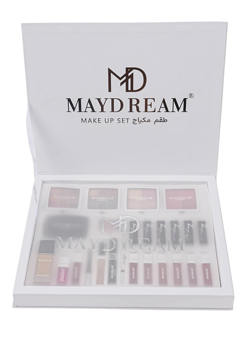 MAYDREAM luxury 24-piece makeup kit for a stunning and complete look (white) - Image 2