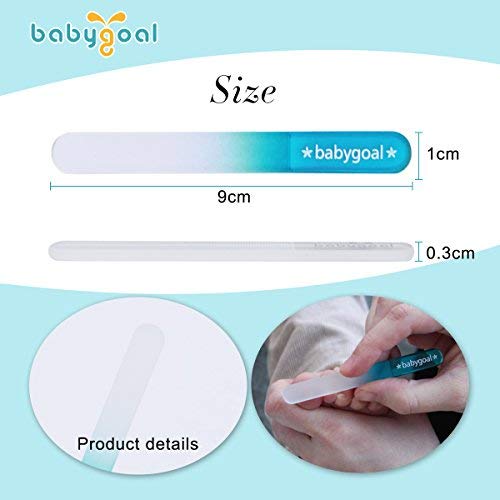babygoal مجموعة أدوات قص أظافر الأطفال Babygoal 3 قطع، أدوات قص أظافر حديثي الولادة مع حقيبة، زجاج تشيكي عائم أصلي، هدية لحديثي الولادة، الأطفال الصغار، الرضع، والأطفال الصغار 3NF02 - Image 3