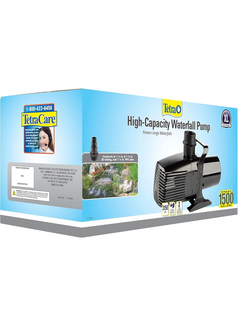 Tetra Tetra 14941 pond Waterfall Pump for Ponds Debris 3150 Gph Handling Pump High CapacityPonds Up to 1500 Gallons  - Image 3