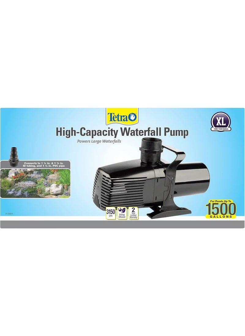 Tetra Tetra 14941 pond Waterfall Pump for Ponds Debris 3150 Gph Handling Pump High CapacityPonds Up to 1500 Gallons  - Image 1