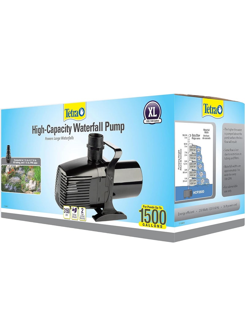 Tetra Tetra 14941 pond Waterfall Pump for Ponds Debris 3150 Gph Handling Pump High CapacityPonds Up to 1500 Gallons  - Image 4