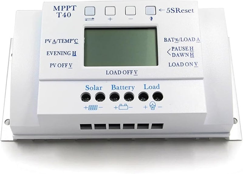 30A MPPT PWM Solar Charge Controller 12V 24V Auto Dual Timer Battery Regulator - Image 5