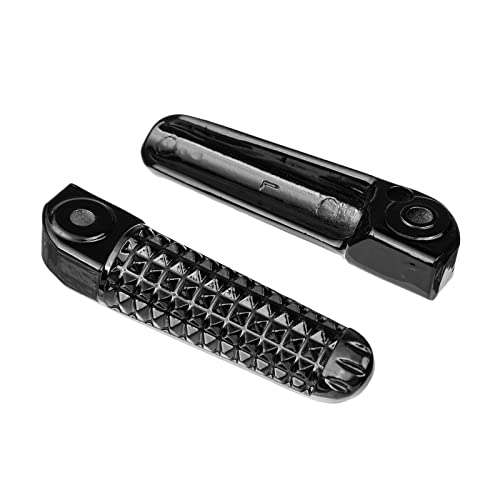 VPZMT Motorcycle Front Rear Footrests Foot Pegs Pedal for Yamaha YZF R1 '98-2019, R6 '03-2020 (Front+Rear-Black) - Image 4