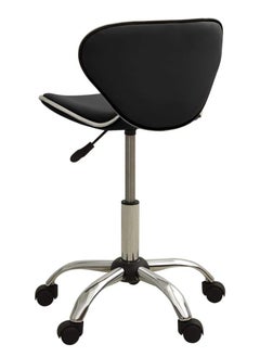 DubaiGallery Modern Kitchen Barstool Bar Chairs Round Velvet Seat with Backrest and Metal Legs, Breakfast Dining Stool for Kitchen Counter Comfy Bar Stool 1 Piece  - Image 4