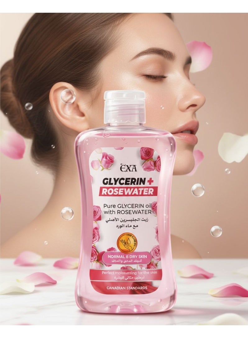 EXA Two Pieces of Pure Glycerin Oil with Rosewater 200 ml - Image 4