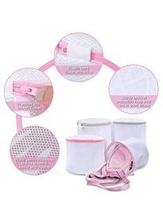EZUK EZUK Washing Net Pouch Mesh Laundry Bag with Zipper Innerwear Washing Machine Pouch for Wash bra socks and underwear Pack of 1 Multicolor  - Image 5