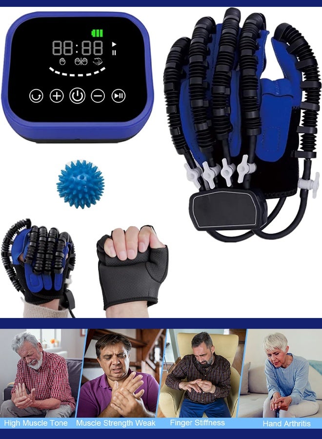 Rehability Robot Gloves Hand Stroke Recovery Equipment Hand Dysfunction Patient Training Device Stroke Hemiplegia Finger Orthosis for Long Term Relief Finger Cramps【Single Right Hand】 - Image 1