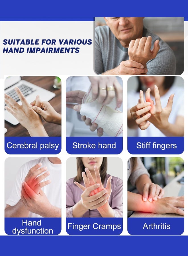 Rehability Robot Gloves Hand Stroke Recovery Equipment Hand Dysfunction Patient Training Device Stroke Hemiplegia Finger Orthosis for Long Term Relief Finger Cramps【Single Right Hand】 - Image 3