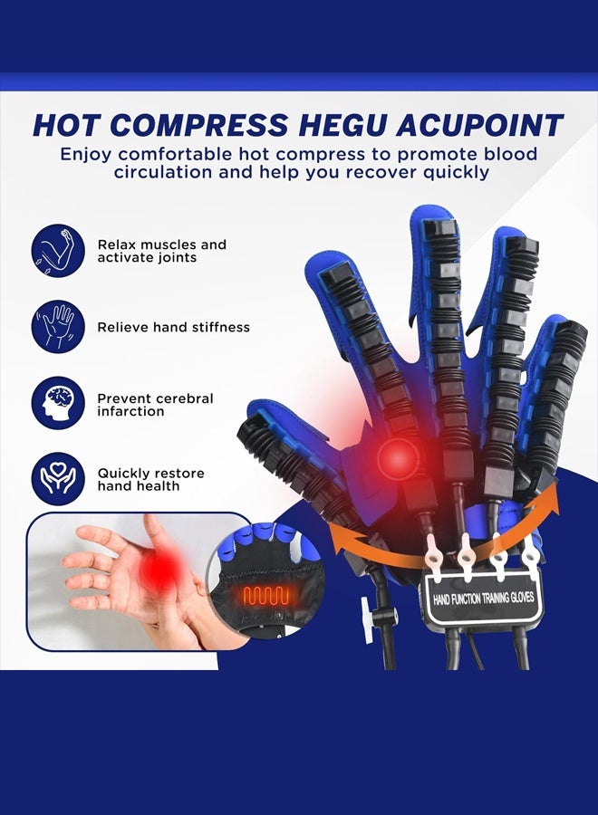Rehability Robot Gloves Hand Stroke Recovery Equipment Hand Dysfunction Patient Training Device Stroke Hemiplegia Finger Orthosis for Long Term Relief Finger Cramps【Single Right Hand】 - Image 5