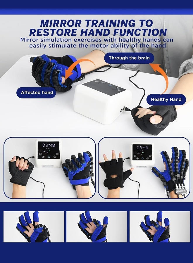 Rehability Robot Gloves Hand Stroke Recovery Equipment Hand Dysfunction Patient Training Device Stroke Hemiplegia Finger Orthosis for Long Term Relief Finger Cramps【Single Right Hand】 - Image 4