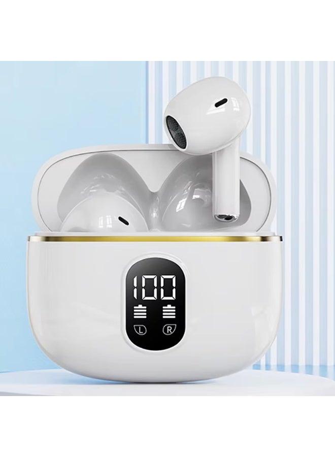 Wireless Earbuds 40 Hours Playtime with Mic V5.49 Wireless Headphones with 380mAh LED Display Charging Case Stereo Bass Clear Call Ear Buds Earphones - Image 1