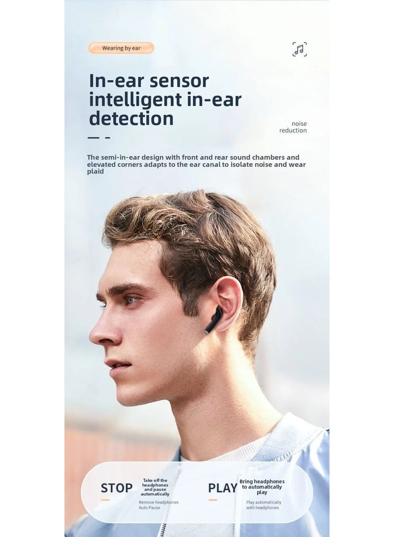 Wireless Earbuds 40 Hours Playtime with Mic V5.49 Wireless Headphones with 380mAh LED Display Charging Case Stereo Bass Clear Call Ear Buds Earphones - Image 2