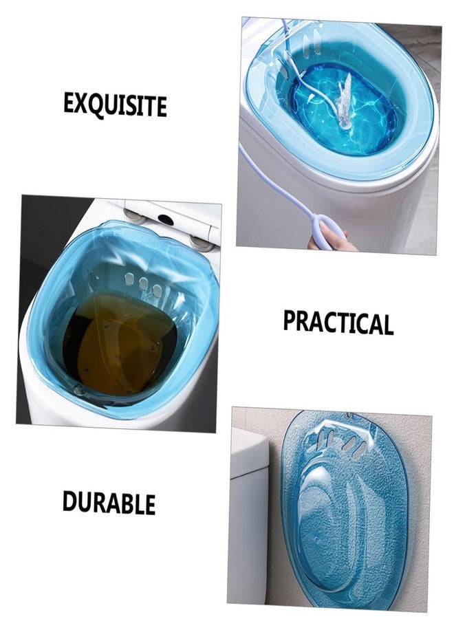 Healeved Sitz Bath Basin for Toilet Seat Relief and Postpartum Care Wash Basin for Pregnant Women Anti-Overflow Holes Easy to Clean 14.96 X 13.97 X 3.74 in - Image 3