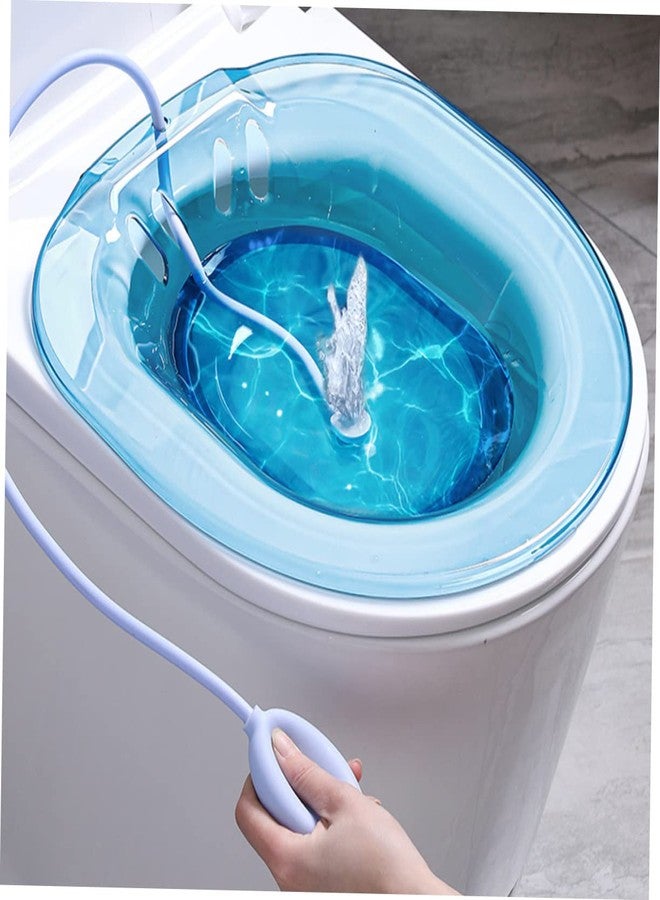 Healeved Sitz Bath Basin for Toilet Seat Relief and Postpartum Care Wash Basin for Pregnant Women Anti-Overflow Holes Easy to Clean 14.96 X 13.97 X 3.74 in - Image 5