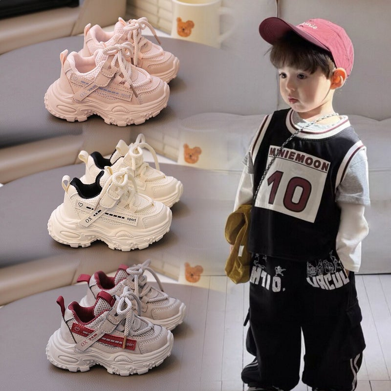 Mesh Sneakers Lightweight Flexible Sole Walking Shoes For Kids Indoor And Outdoor Activities - Image 2