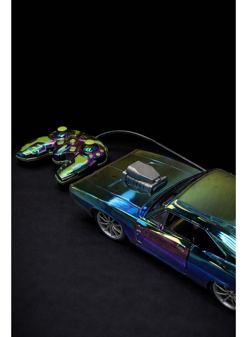 Muscle car Light Speed and Power 1/12 Scale RC Car with One-Key Door Open - Image 3