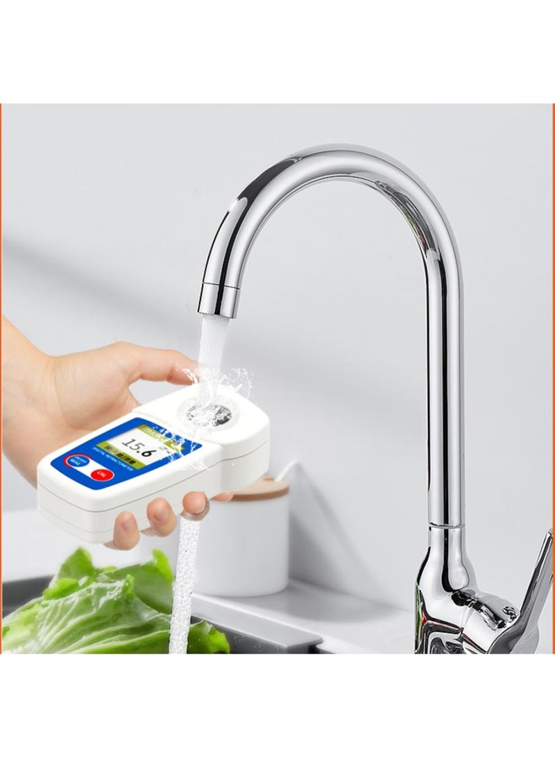 SYOSI Digital Brix Refractometer, Range 0-35%, ±0.2% Precision, High-Precision Fruit Meter with Automatic Temperature Compensation, LCD Display, Water and Dust Proof for Fruit Juice, Coffee, and More - Image 2