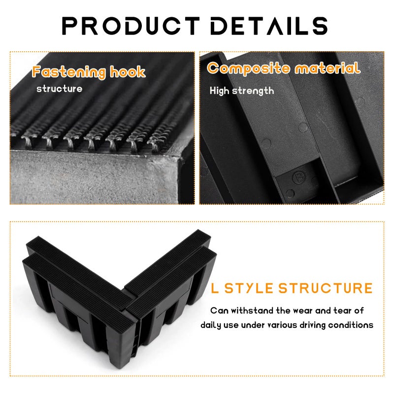 Dxnq 4Pcs Multipurpose Cargo Organizer Blocks  Plastic Cargo Storage Organizer Blocks For Wool Carpet Trunk  Grocery Trunk Divider Cargo Containment System For Car Suv Van Trunk - Image 5