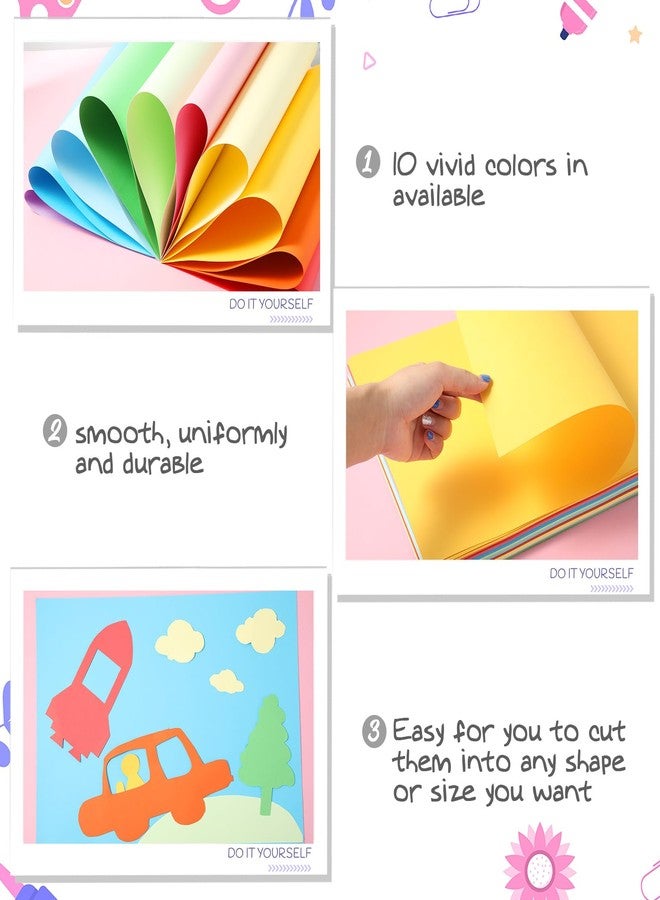 Yahenda 100 Pcs Colored Poster Boards 16 x 12 Inches 10 Assorted Color Poster Board Paper Cardstock Bulk Printer for Arts Crafts Exhibits and Notices(Fresh Colors) - Image 4
