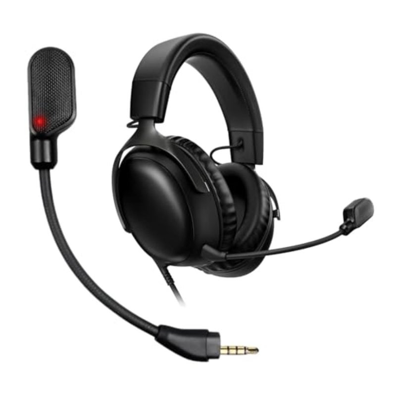 ميكروفون Mizznee بديل لسماعات الرأس اللاسلكية HyperX Cloud III، ميكروفون قابل للفصل بخاصية إلغاء الضوضاء مع دردشة صوتية واضحة للغاية، ميكروفون احتياطي أسود - Image 1