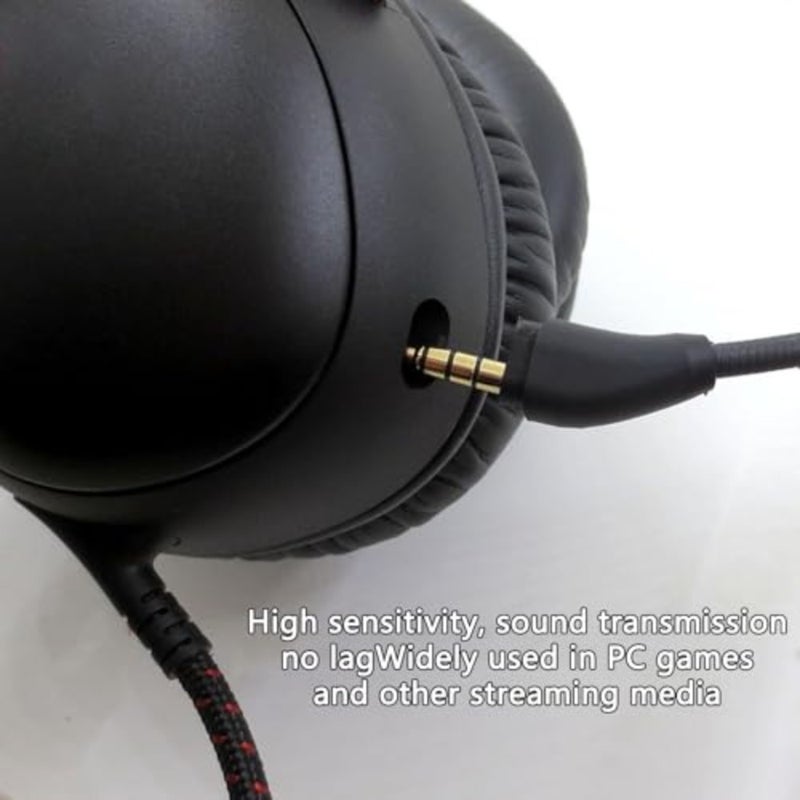 ميكروفون Mizznee بديل لسماعات الرأس اللاسلكية HyperX Cloud III، ميكروفون قابل للفصل بخاصية إلغاء الضوضاء مع دردشة صوتية واضحة للغاية، ميكروفون احتياطي أسود - Image 3